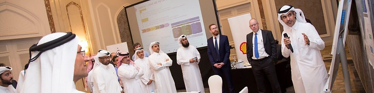 Group of people in a discussion